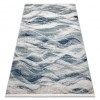 DISTIN 0849A covor modern bleumarin / albastru / alb - Valuri, vintage, franjuri, 120x170 cm