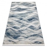 DISTIN 0849A covor modern bleumarin / albastru / alb - Valuri, vintage, franjuri, 180x270 cm