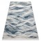 DISTIN 0849A covor modern bleumarin / albastru / alb - Valuri, vintage, franjuri, 120x170 cm