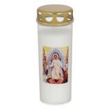 Lum&acirc;nare Decorativă, 8x16cm, Alb, Plastic, Imagine &Icirc;nviere, Oem