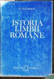 ISTORIA LIMBII ROMANE-G.IVANESCU