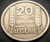 Moneda exotica 20 FRANCI - ALGERIA, anul 1949 * cod 4295 B - COLONIE FRANCEZA!