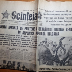 scanteia 6 septembrie 1977-ceausescu vizita in bulgaria,art.craiova,jud. galati