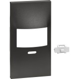 Placa intrerupator cu senzor 2M selector vizibil Living Now Bticino negru KG17SL