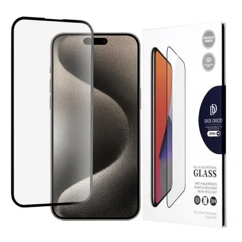 Folie sticla securizata iPhone 15 Pro Max Dux Ducis Negru