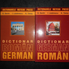 EMILIA SAVIN, IOAN LAZARESCU - DICTIONAR ROMAN-GERMAN / GERMAN-ROMAN 2 volume