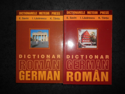 EMILIA SAVIN, IOAN LAZARESCU - DICTIONAR ROMAN-GERMAN / GERMAN-ROMAN 2 volume foto