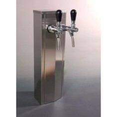 Schanks&amp;auml;ule, Bierzapfs&amp;auml;ule, Edelstahl, 2-leitig foto