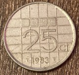 C50 - Moneda foarte veche - Olanda - 25 centi - 1983