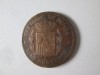 Spania 10 Centimos 1879 in stare buna/foarte buna,moneda din imagini,diametrul=30 mm, Europa, Bronz