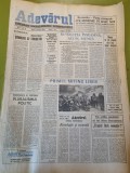 Adevarul 9 ianuarie 1990-primul miting liber,revolutia romana