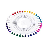 Rozeta cu 40 bolduri cu cap din plastic, lungime 37 mm, Multicolor