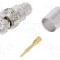 Conector BNC, 50?, tata, aurit, TELEGARTNER - J01000A0063