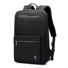 Rucsac laptop Business-Travel Arctic Hunter, impermeabil, slim, 15.6″, negru, model AHB410