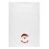 Prosop de Maini Bumbac, Mos Craciun Brodat, Alb, 60x40cm, Oem