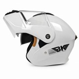 Cumpara ieftin Casca Moto/Scuter Flip-Up FIXATO Nova, Viziera Dubla, Protectie UV, Alb, M 57-58cm