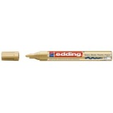 Cumpara ieftin Marker permanent Edding 750, cu vopsea, corp metalic, varf rotund, 2-2-4 mm, auriu