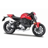 MAISTO MOTOCICLETA METALICA CU STAND EDITIE SPECIALA DUCATI MONSTER SCARA 1 LA 18