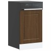 VidaXL Panou pentru mașină de spălat vase stejar maro lemn prelucrat 854134