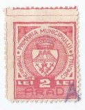 Romania, Lot 1055 cu 1 timbru fiscal local, Arad, 1936, oblit.