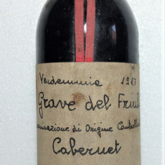 A 65 VIN ROSU CABERNET, GRAVE DEL FRIULI, Recoltare 1987 CL 75 GR 12