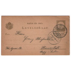 1899 - Sibiu, intreg postal
