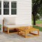 Gossi set mobilier de gradina cu perne, 3 piese, lemn masiv acacia