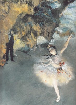 AFIS - EDGAR DEGAS - BALLET - L&amp;#039;ETOILE - DANSEUSE SUR SCENE- REPRODUCERE foto