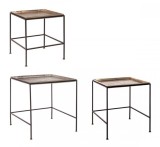 Cumpara ieftin Set 3 masute otel aluminiu Amira 40x40x45 cm, 50x50x56 cm, 60x60x64 cm
