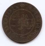 Indiile de Est Olandeze 2&frac12; Cents 1897 - Willem III / Wilhelmina, 31 mm KM-308, Asia, Cupru (arama)