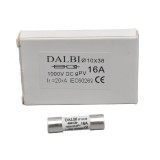 Sigurante Fuzibile Fotovoltaice 16A 1000V DC, Ceramica, 10x38mm, Set 10 Bucati