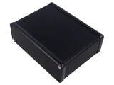 Carcasă aluminiu neagră HAMMOND 1455 cu panou 165x120x51,5mm
