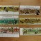 194-BURUNDI 1977-animale africane-6 streifuri valori mici=2F-5F-8F-11F-21F-27F