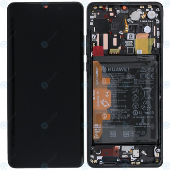 Huawei P30 Pro (VOG-L09 VOG-L29) Capac frontal modul display + LCD + digitizer + baterie negru 02354NAC 02352PBT foto