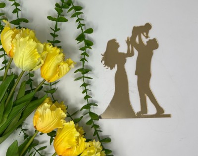 Topper Miri din plexiglas auriu foto