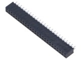 Conector şiruri pini mamă 50 PIN 2mm aurit THT soclu drept SAMTEC
