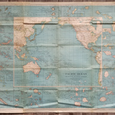 Harta Oceanului Pacific// National Geographic Magazine, 1936