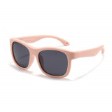 Ochelari de soare pentru copii cu protectie uv si snur, sand pink