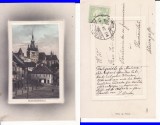 Sighisoara- Turnul cu ceas- cu rama,embosata, rara