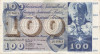 ELVETIA 100 FRANCS FRANCI 1956 VF