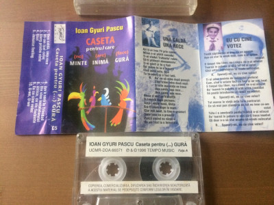 ioan gyuri pascu caseta pentru / care 1996 caseta audio muzica rock tempo music foto