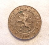 BELGIA 10 CENTIMES 1894 VARIANTA FRANCEZA