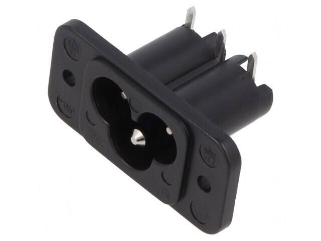 Conector Alimentare AC IEC 60320 C6 2.5A 250V