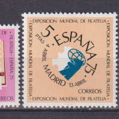 SPANIA EXPO FILATELICA 1974 MI: 2069-2071 MNH