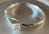 Brățară argint 925 sterling marcată, reglabilă, 13 g , elegantă, stare foarte bună, nouă, nefolosită