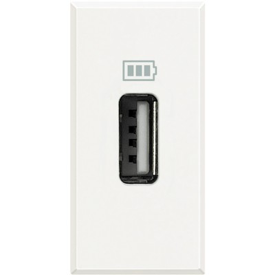 Priza USB tip A 5V 1500mA Axolute Bticino 1M alb HD4285C1 foto