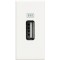 Priza USB tip A 5V 1500mA Axolute Bticino 1M alb HD4285C1