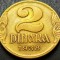 Moneda istorica 2 DINARI / DINARA - YUGOSLAVIA, anul 1938 * cod 1692