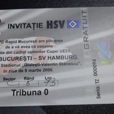Invitatie tr.O Rapid - SV Hamburg