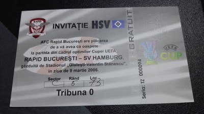 Invitatie tr.O Rapid - SV Hamburg foto